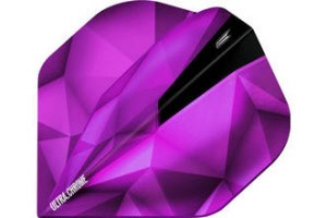 Target Shard Chrome Amethyst Purple Dart Flights