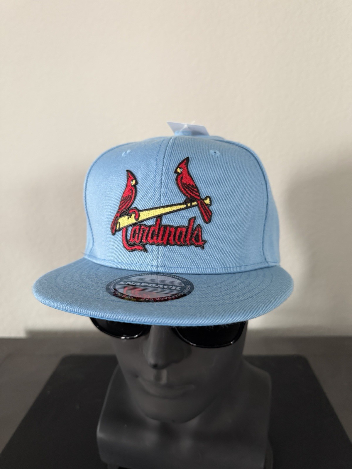 RETRO THROWBACK ST. LOUIS CARDINALS 70’s ROAD BLUE FLAT BILL SNAPBACK HAT NEW