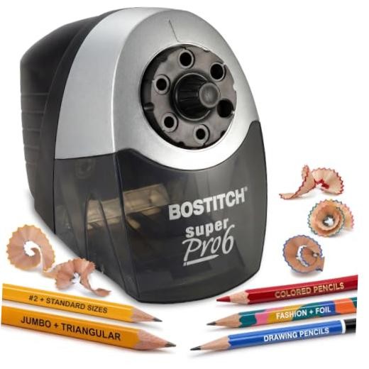 Office SuperPro 6 Commercial Electric Pencil Sharpener, Heavy Duty Classroom