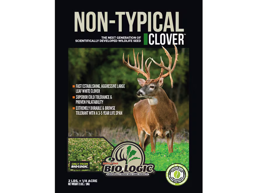 BioLogic Non-Typical Clover Perennial Food Plot Seed 2 lb