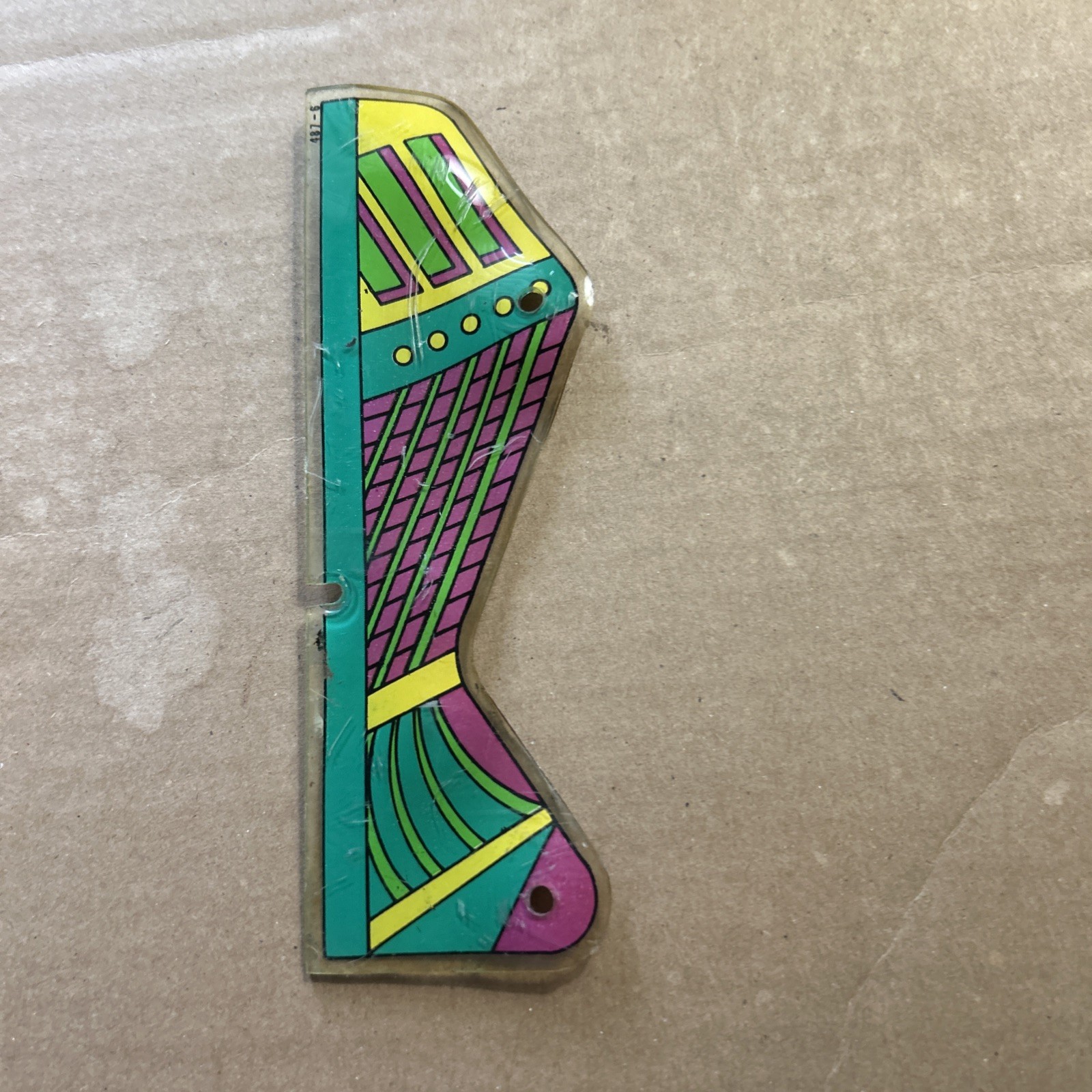 Warped Williams Tri Zone 487–6 Playfield Pinball Plastic Part Bp1-d
