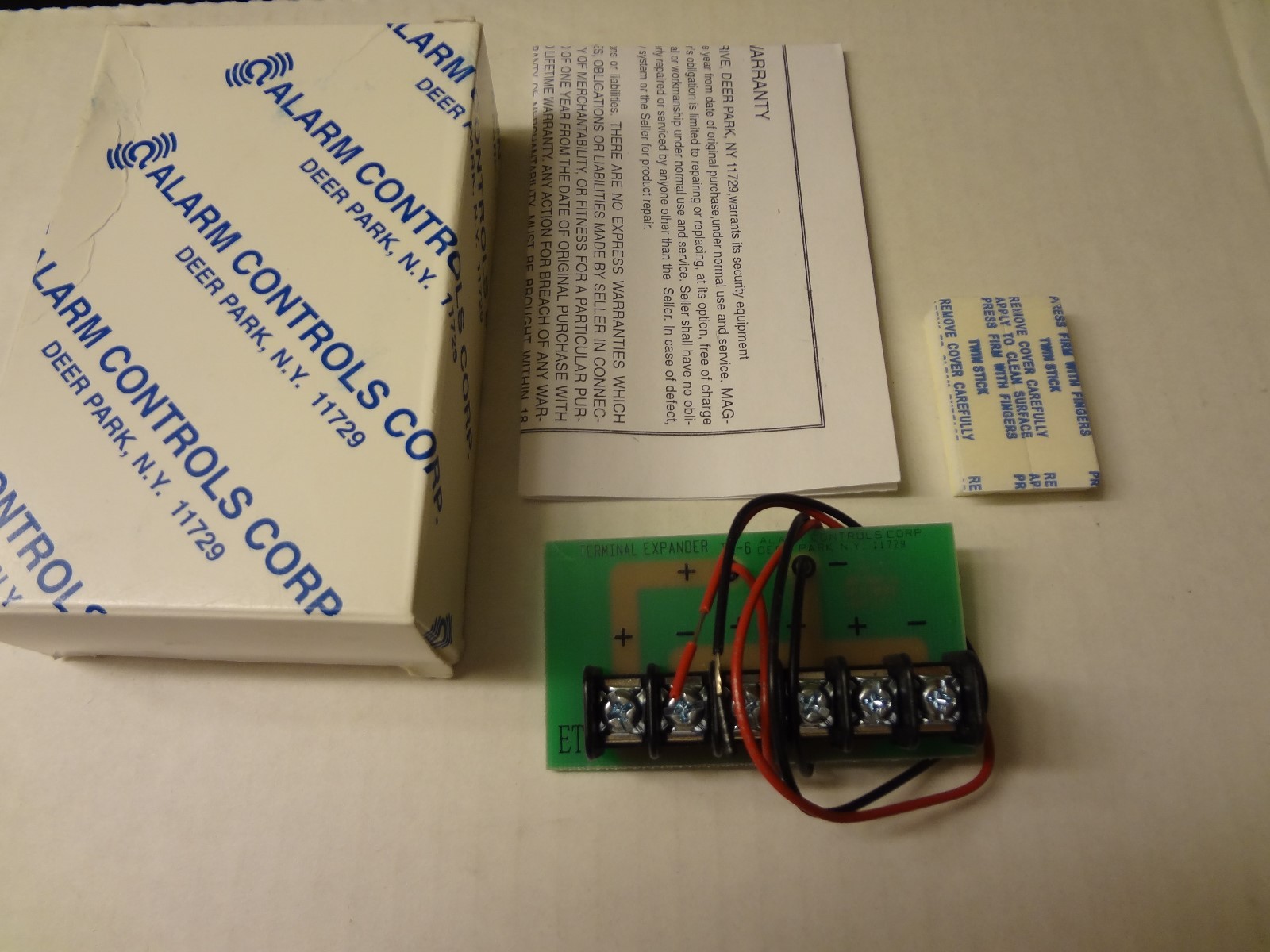 NEW ALARM CONTROLS TX-6 TERMINAL EXPANDER