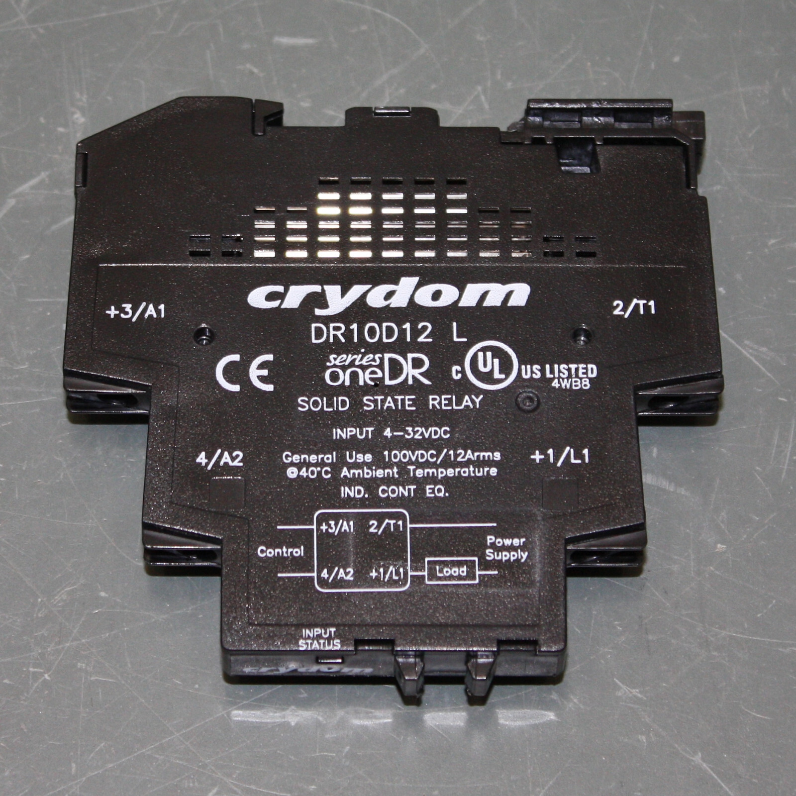 Crydom Solid State Relay DR10D12, Input 4 to 32V DC, SPST-NO, MOSFET, Din Rain