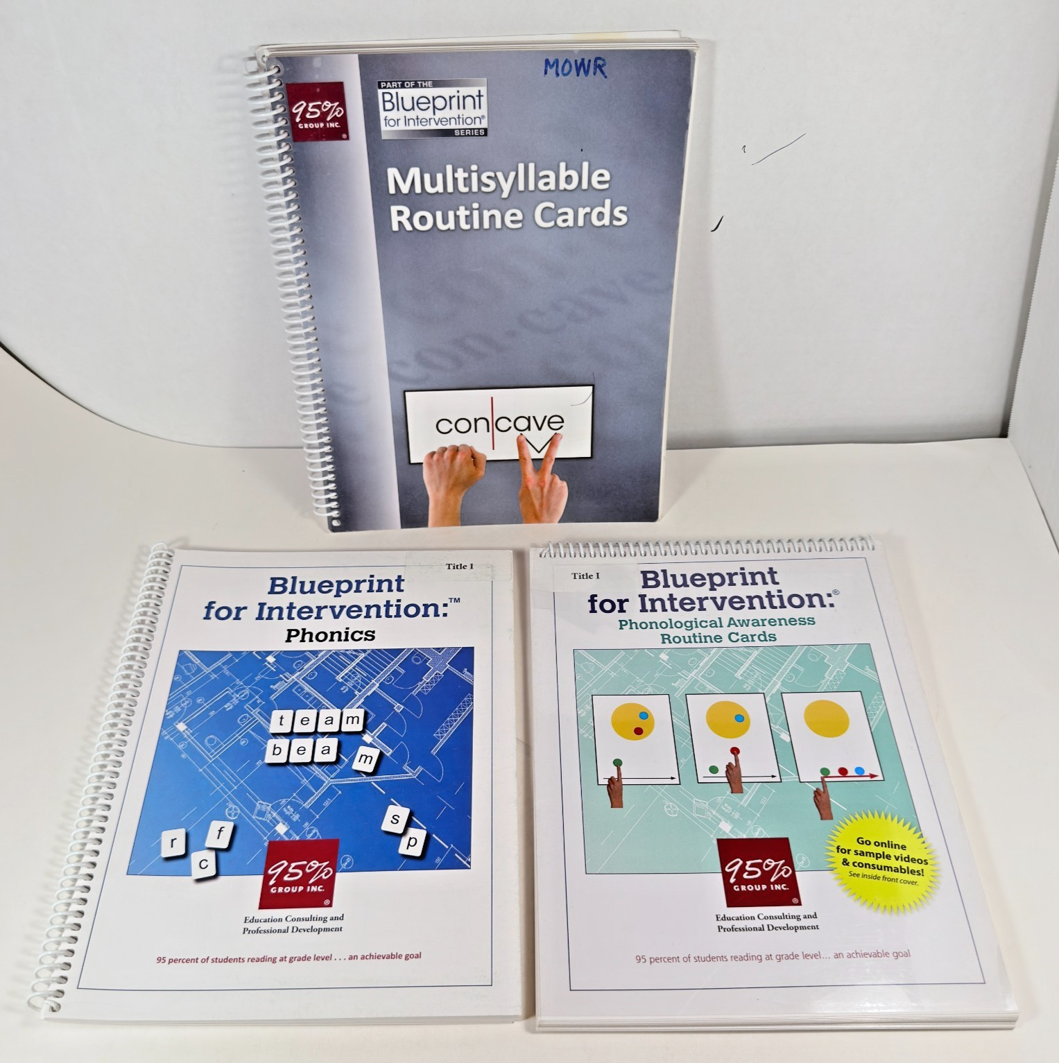 Blueprint for Intervention Series: Routine Cards, Phonics, 2010 95% Group Bundle