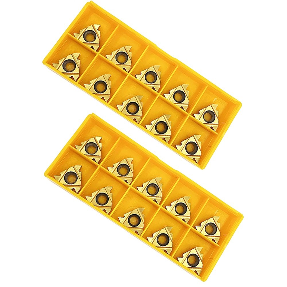 Inserts Pack of 20 High Performance Model 16ER AG60 Compatible with Lathes