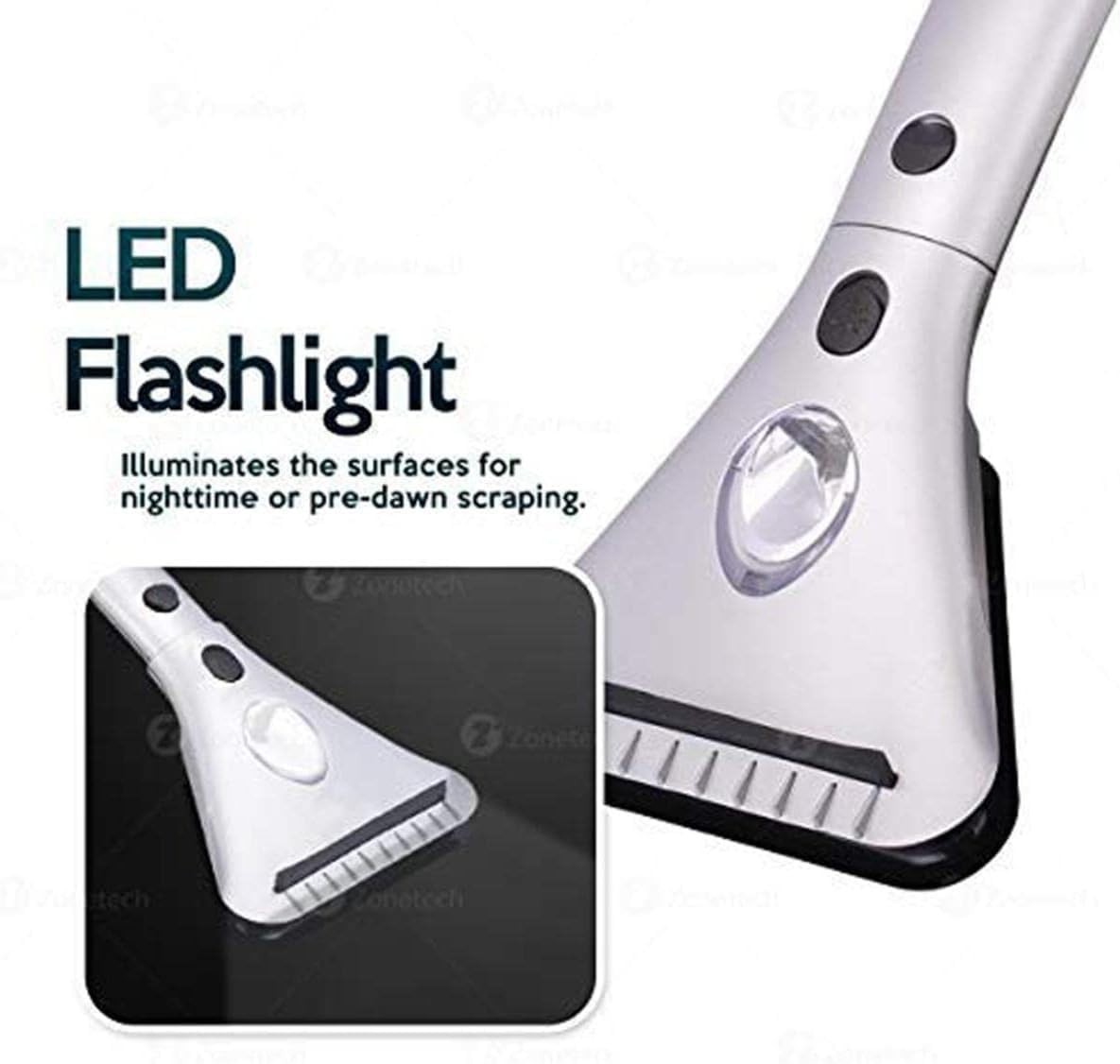 Heated Car Window Ice/Snow Scraper Extendable Auto Windshield Heated Scraper ...