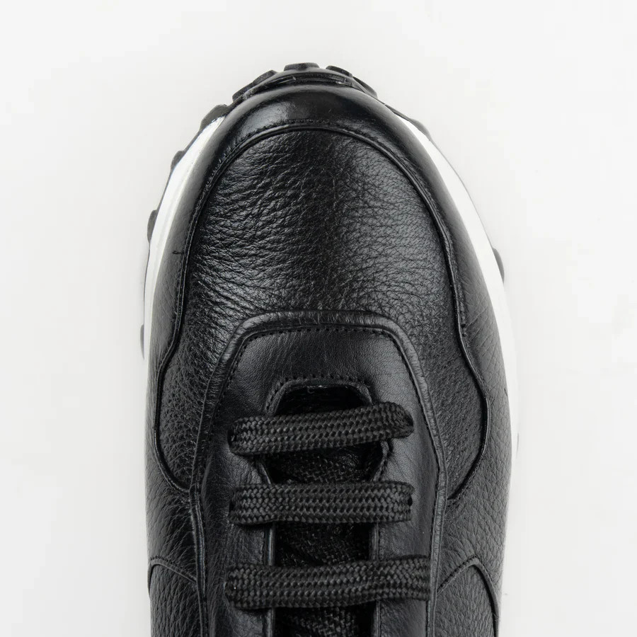 M53VNBF - Cuadra black casual fashion deer leather sneakers for men