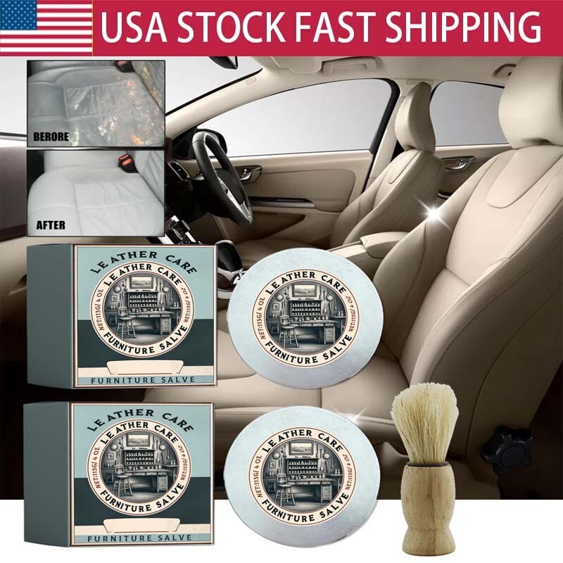 Car Leather Refurbishing Cream Improve Overall Texture Smoother Surface