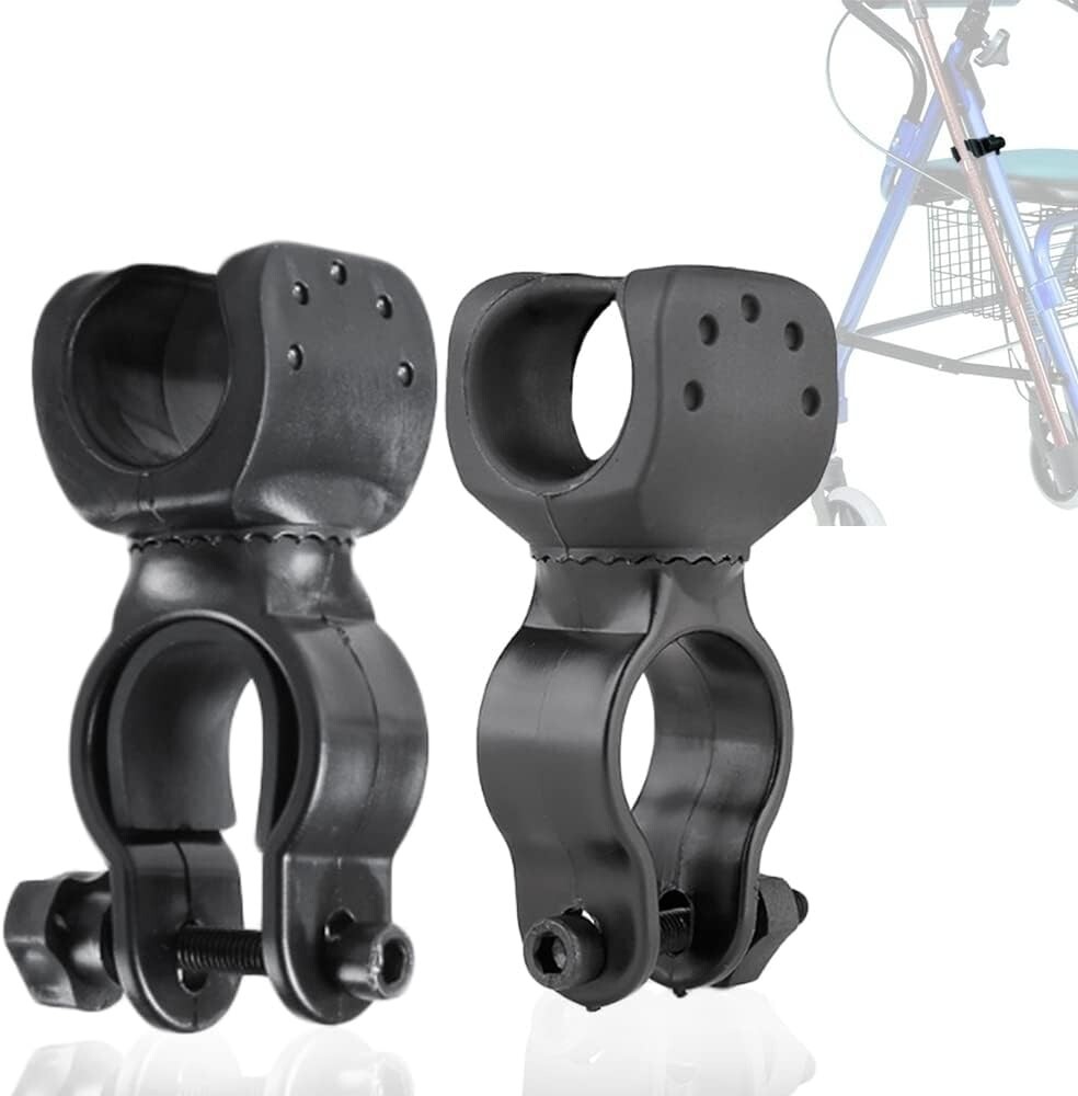 Mobility Aid Stick Bracket - 360° Rotatable Holder for Canes, Crutches, Walkers