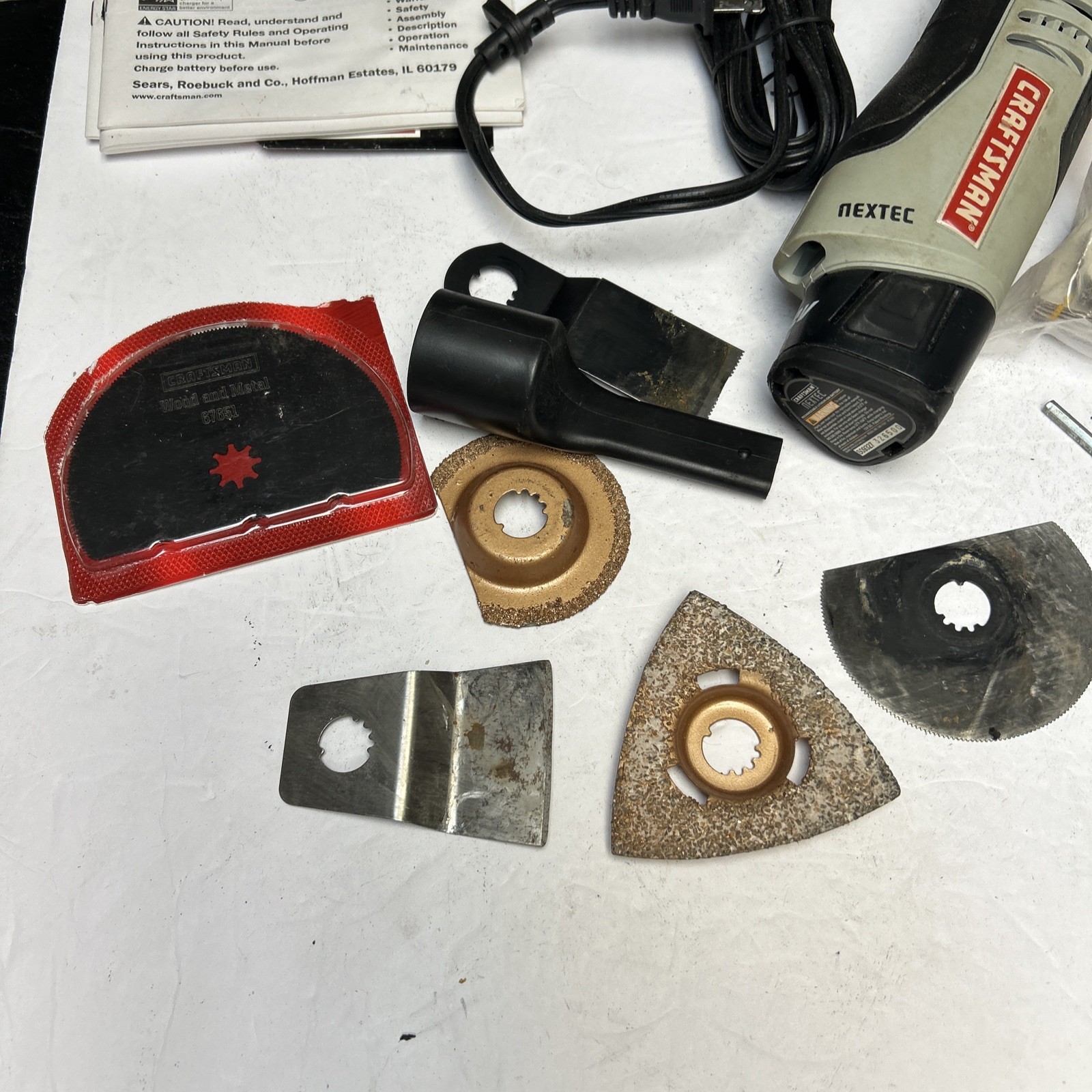 Craftsman Nextec 12 Volt Compact Multi-Tool Charger Battery Accessories