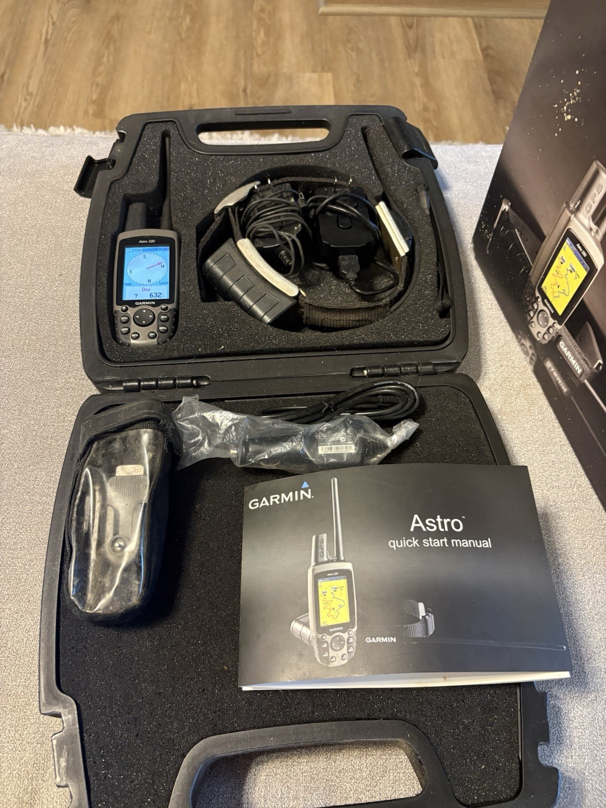 Garmin Astro 220 GPS and DC30 Collar GPS Case, Wall Charger - Working Great ✅