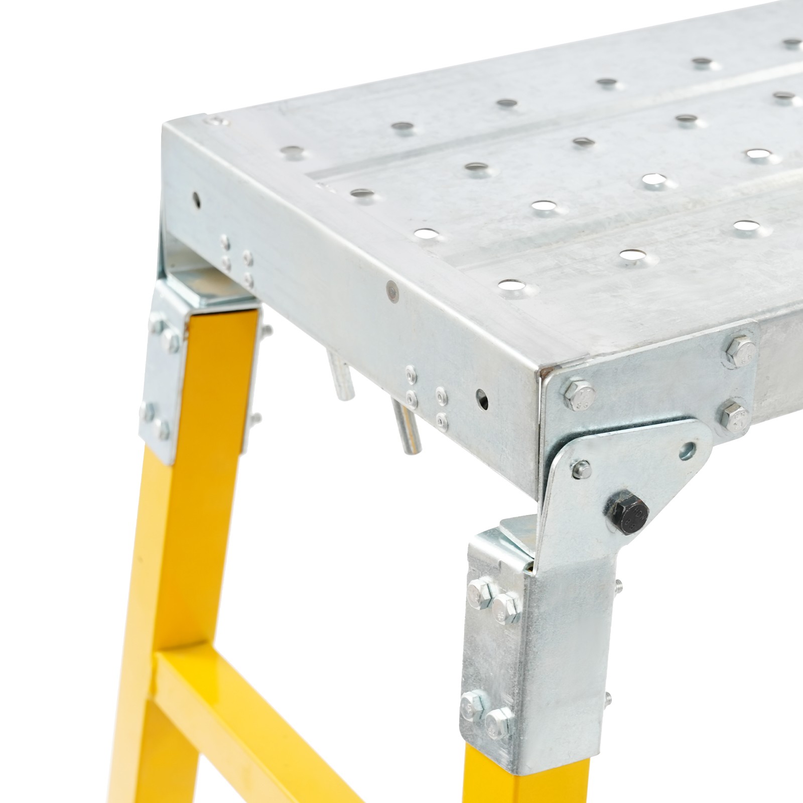 Portable Work Platform Adjustable with Folding Legs for Workshop/Garage/Office