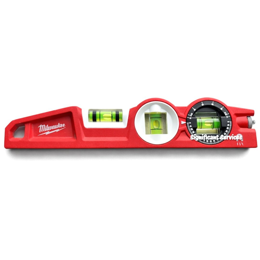 New Milwaukee 48-22-5210 Magnetic Level 10" Die Cast SHARPSITE 360° Locking Vial