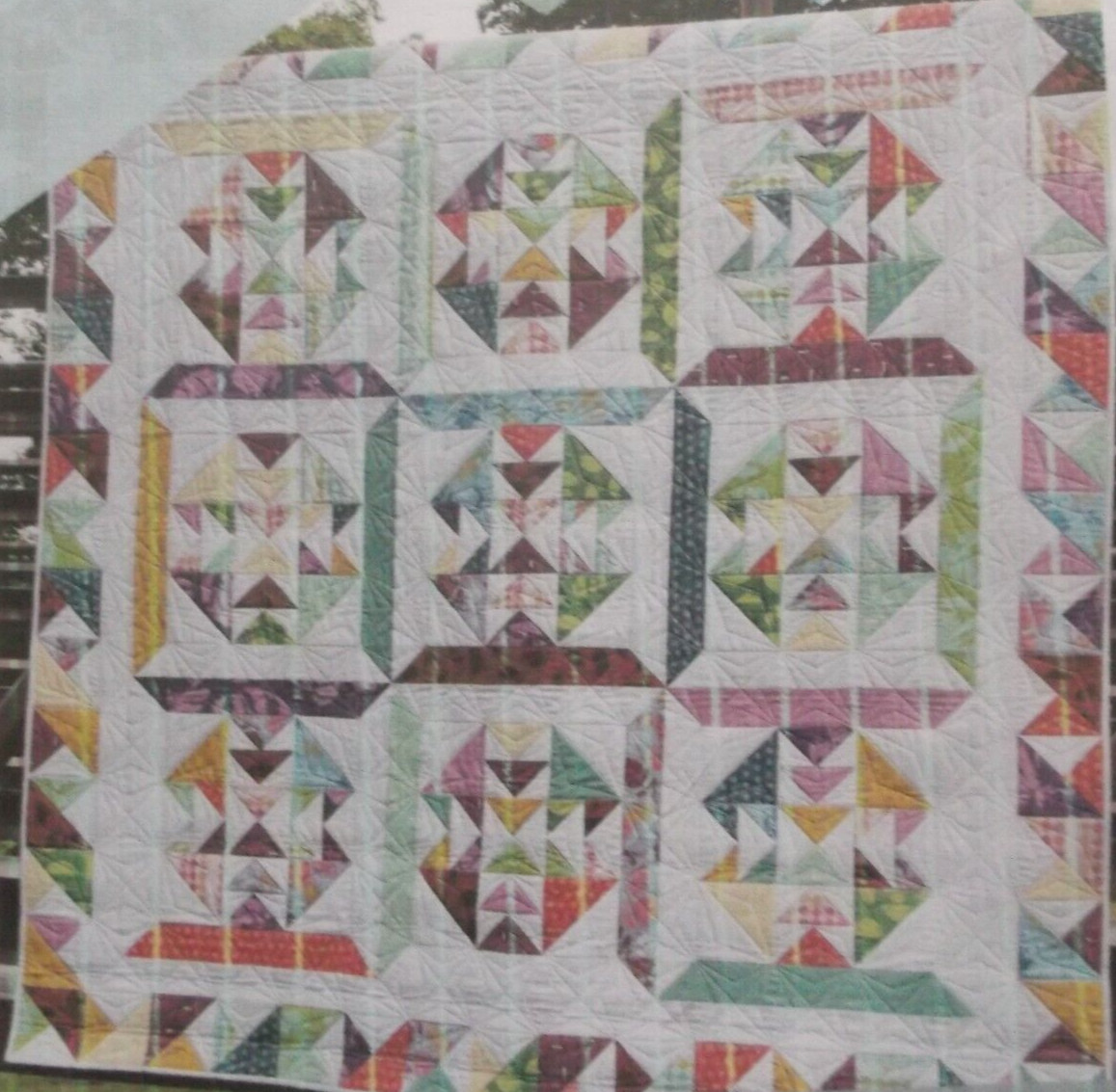 RASPBERRY SHERBET QUILT pattern pieced crib lap twin queen 2021