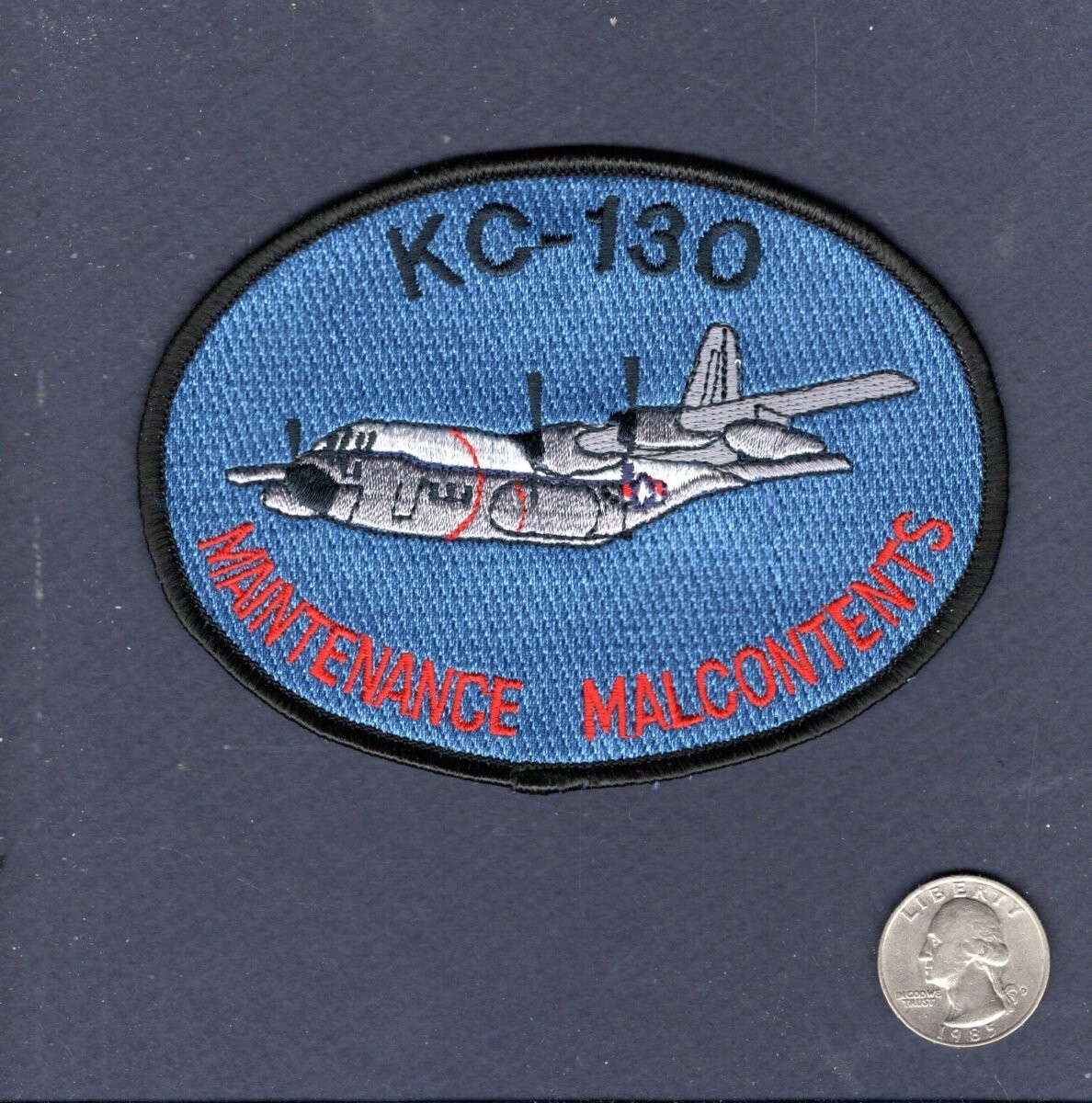 KC-130 C-130 Hercules Maintenance Malcontents Navy VR USMC VMGR Squadron Patch