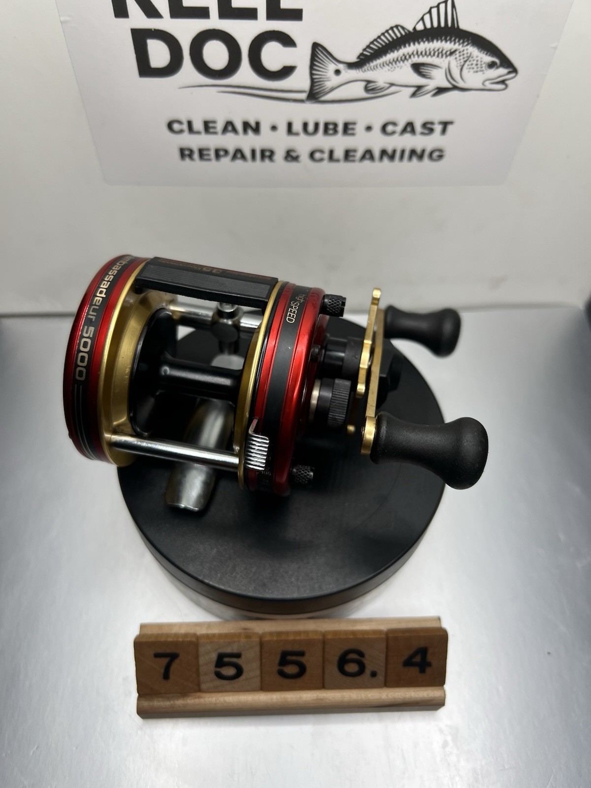 Abu Garcia 5000 35th Anniversary Red Gold Sweden 75564 Serviced By The Reel Doc