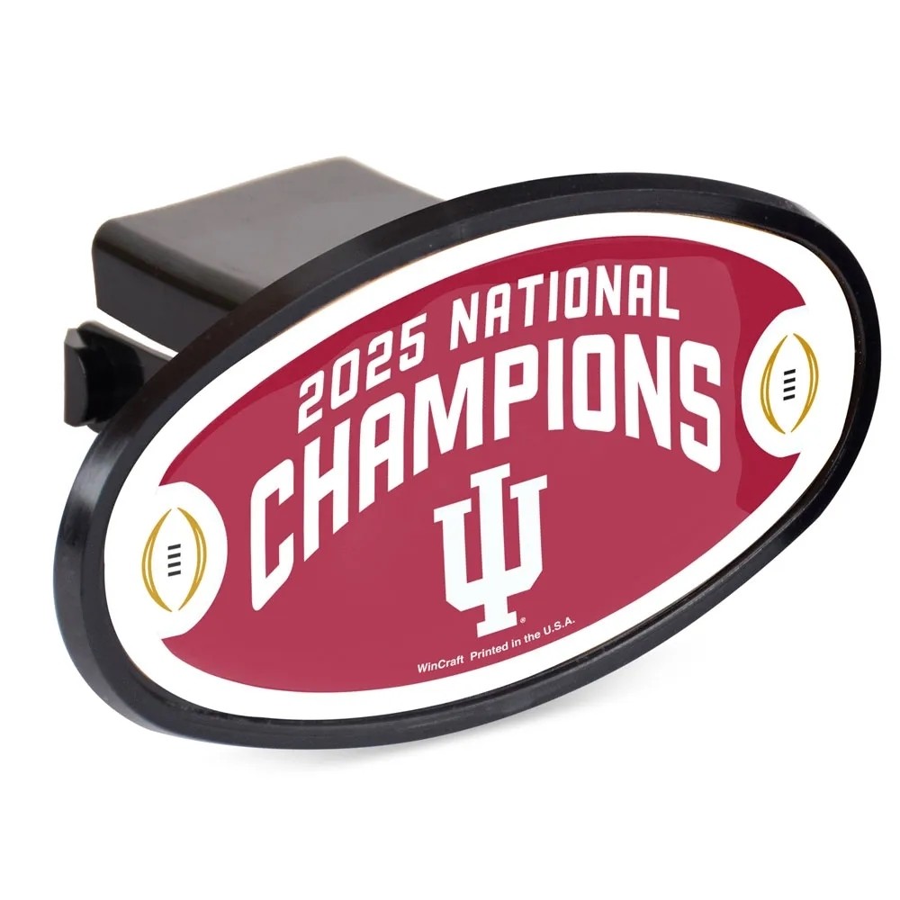 Indiana Hoosiers 2025 BCS Football National Champions Oval 2 inch Hitch Cover