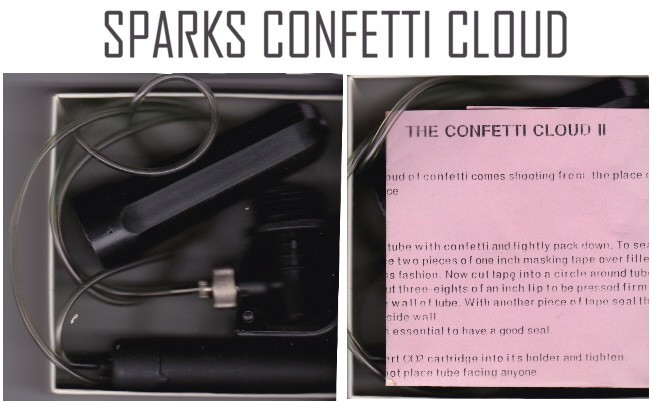 SPARKS CONFETTI CLOUD - SHOOT A CLOUD OF CONFETTI FROM THE PLACE YOU SELECT