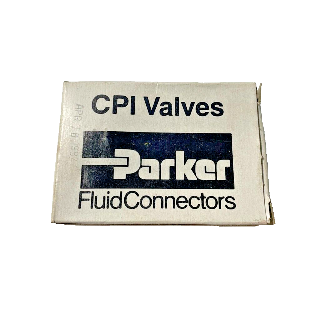 Parker CPI 4F-V6LN-B 1/4" Straight Fitting Max 3000 PSI Brass Needle Valve