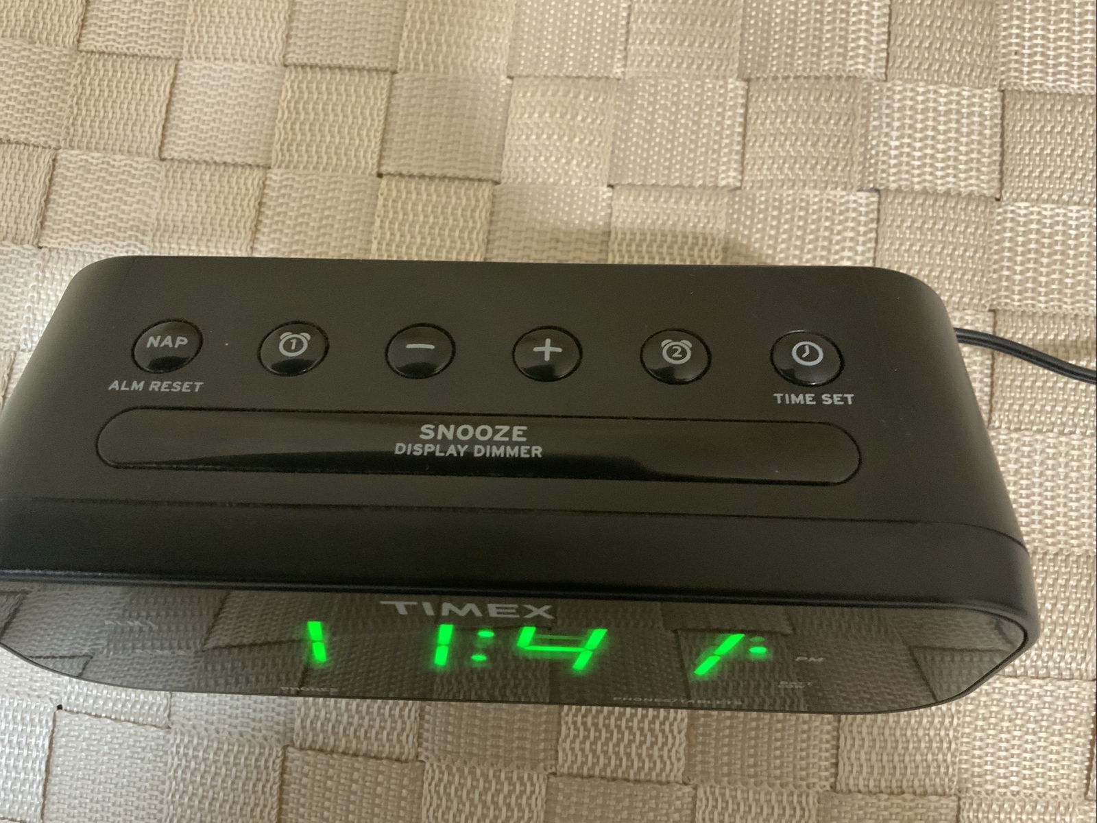 Timex Model T129 Dual Alarm Clock