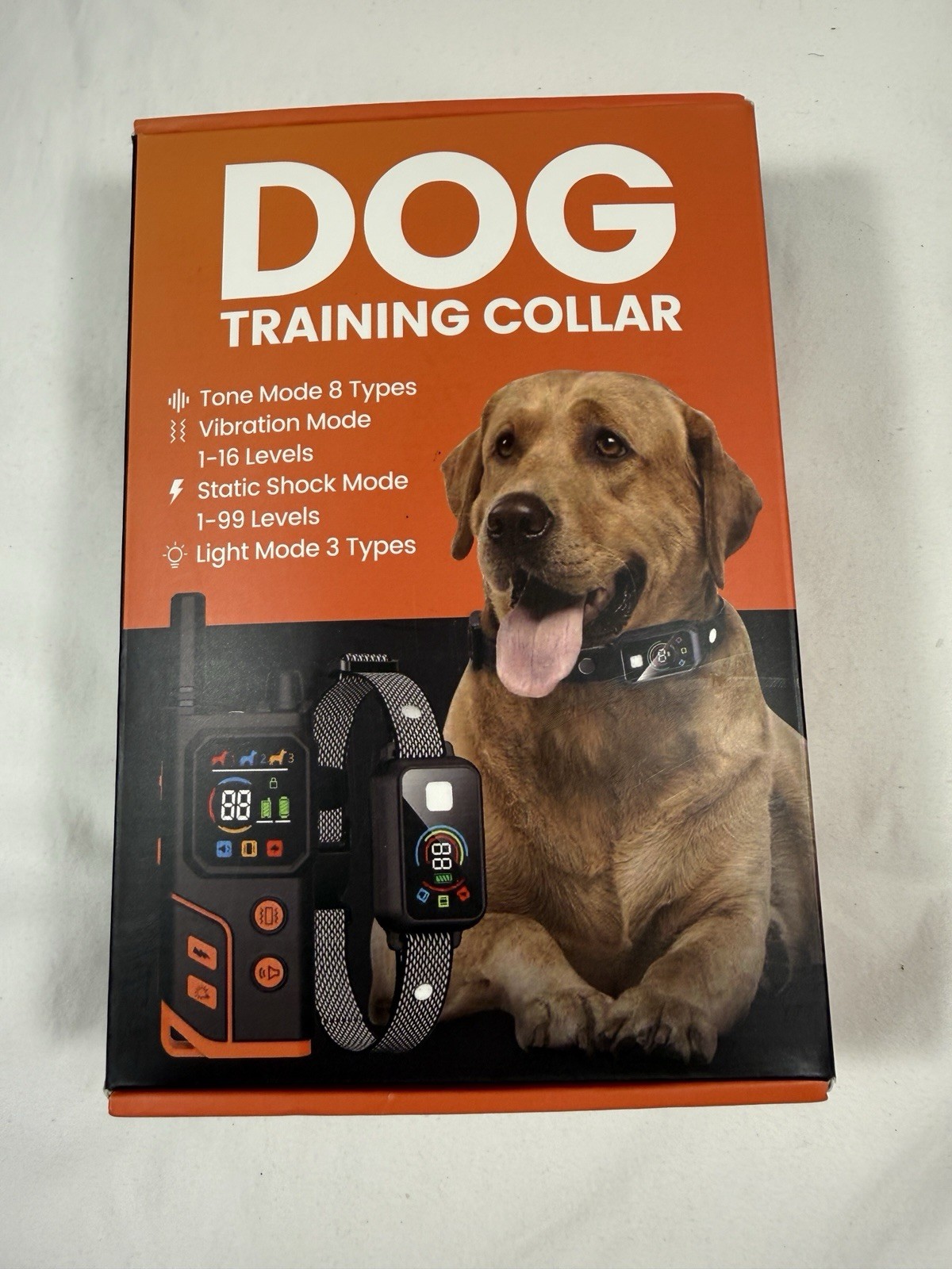 Dog Shock Collar 4000FT Light for Night Walks, Dog Training Collar New Open Box