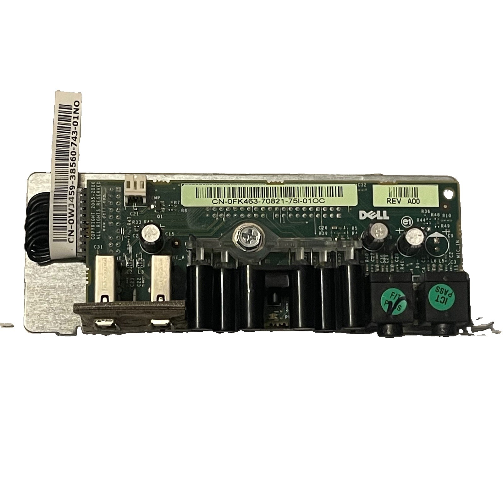 Dell Precision 390 Front Control Board CN-0FK463 CN-0FJ470