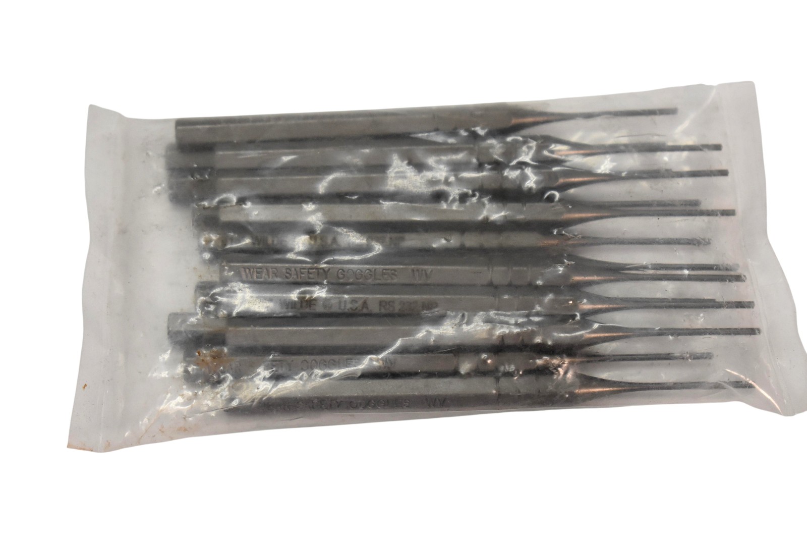 Wilde 1/16in Pin Punch Lot Of 16 Steel Gray RS 232 NP Made In USA Tool