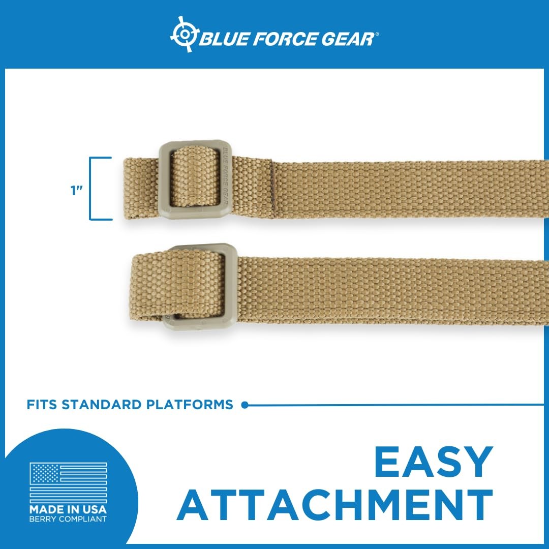 Blue Force Gear GMT Sling - Adjustable Nylon Strap w/ Double-Locking Buckle