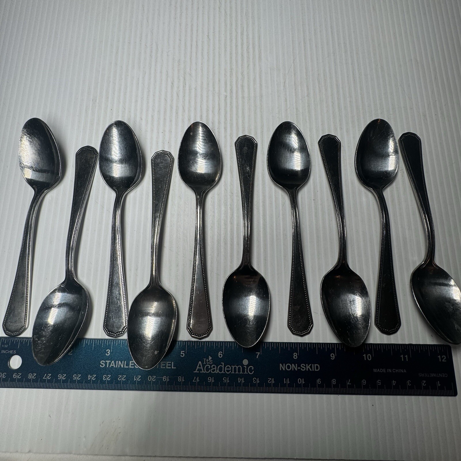 VTG Oneida Northland Fashionpoint Stainless Flatware Beaded Tea Spoon (choose qu