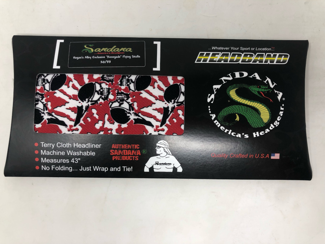 Limited Edition Sandana Flying Skulls Paintball Headband - Renegade #20