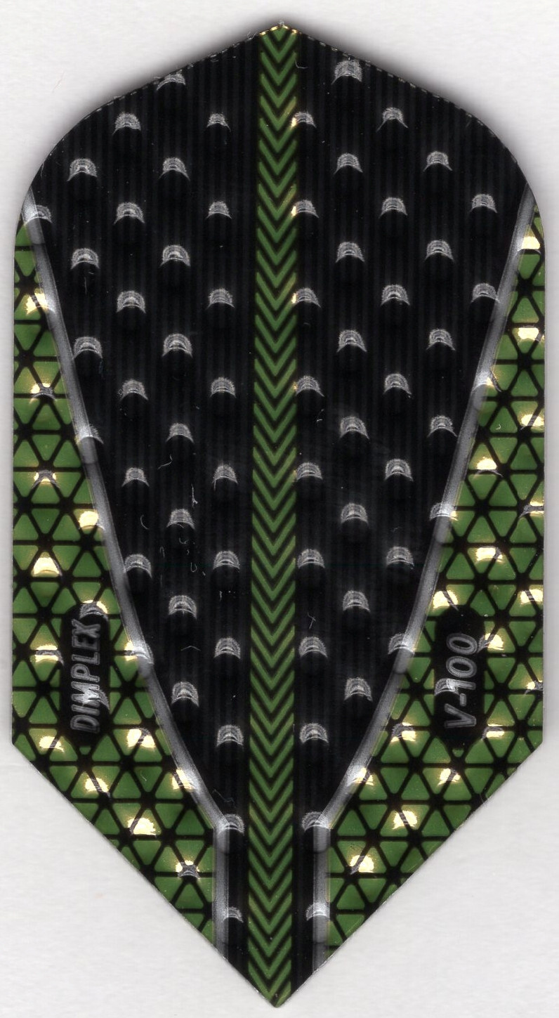 GOLD V-100 Slim Dimplex Dart Flights: 3 per set