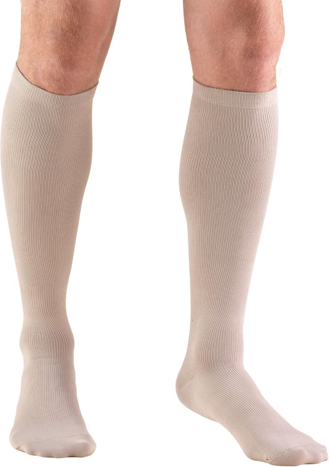 TRUFORM Over The Calf Men's Dress Socks 15-20mmHg (Tan) X-Large