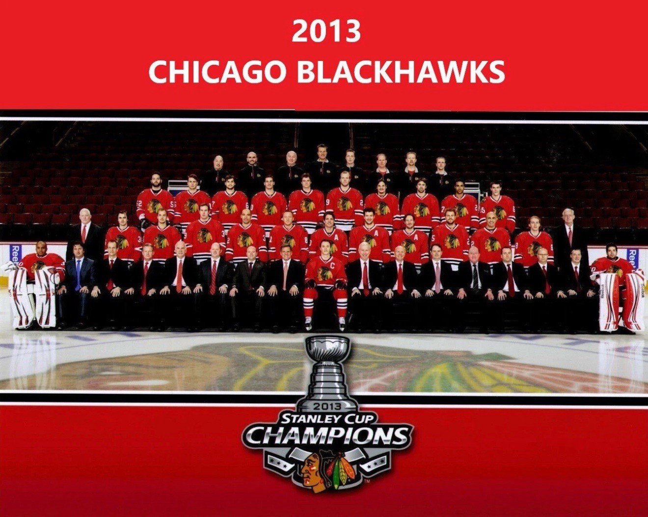 2013 CHICAGO BLACKHAWKS 8X10 TEAM PHOTO PICTURE NHL HOCKEY BLACK HAWKS