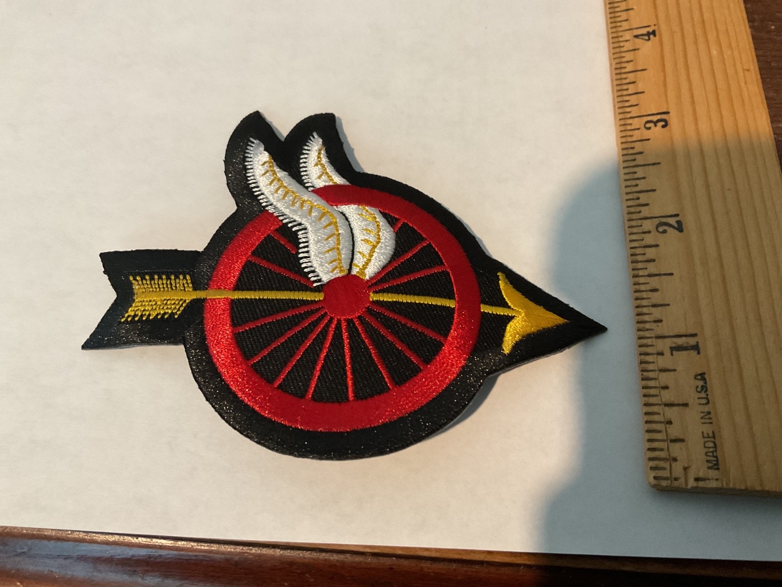 Wings and wheels Motorcycle patch 2 pieces New Left and right Set