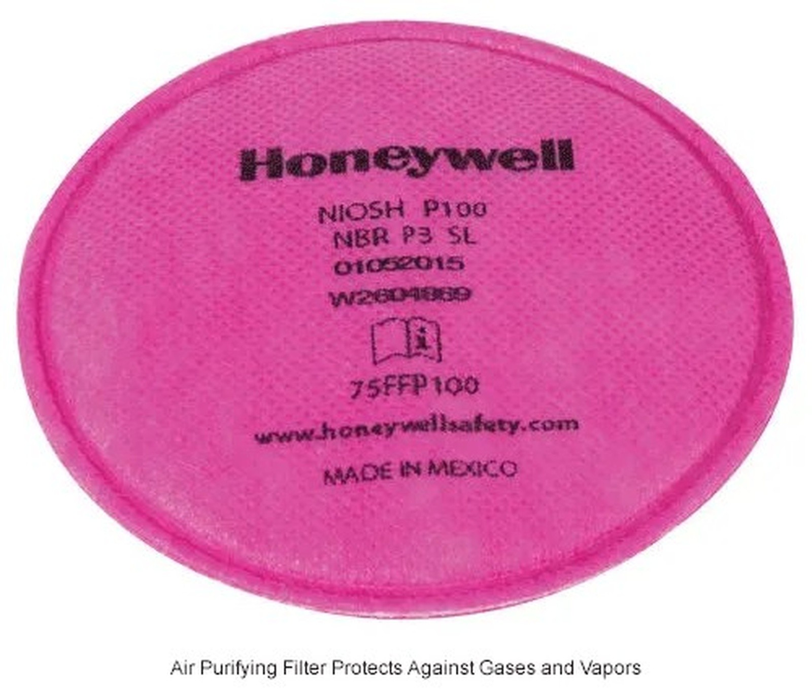 North? 75FFP100 P100 Low Profile Respirator Filter, 2/Pk