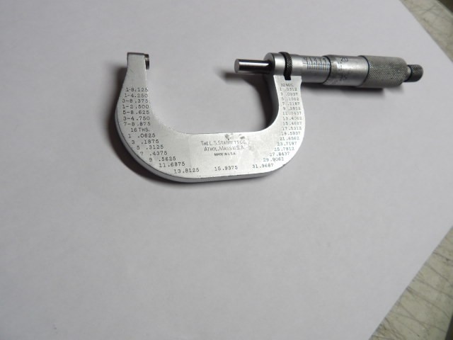 STARRETT #213-2 1-2" Micrometer Reads .0001" Used
