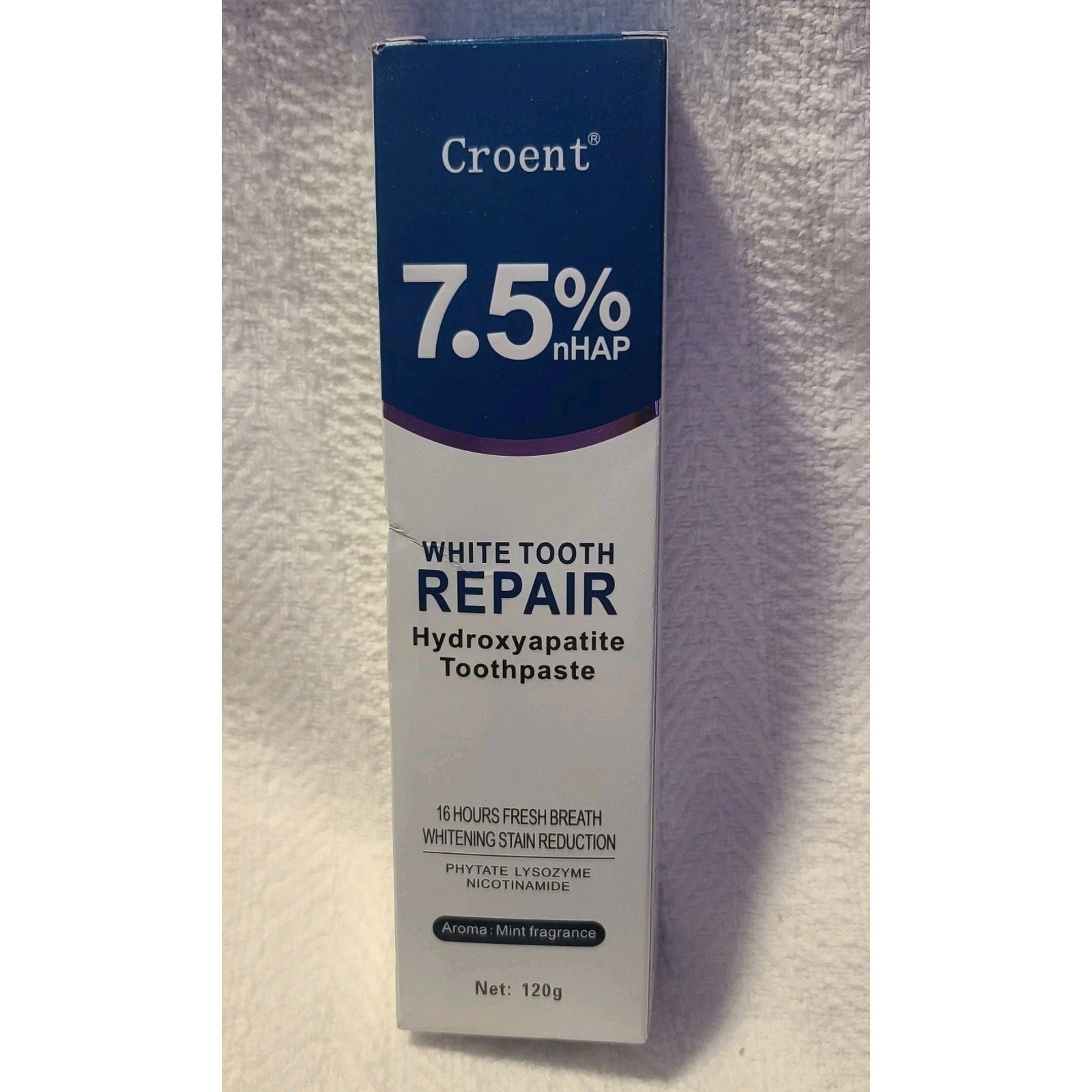 Croent 7.5% nHAP White Tooth Repair Hydroxyapatite Toothpaste