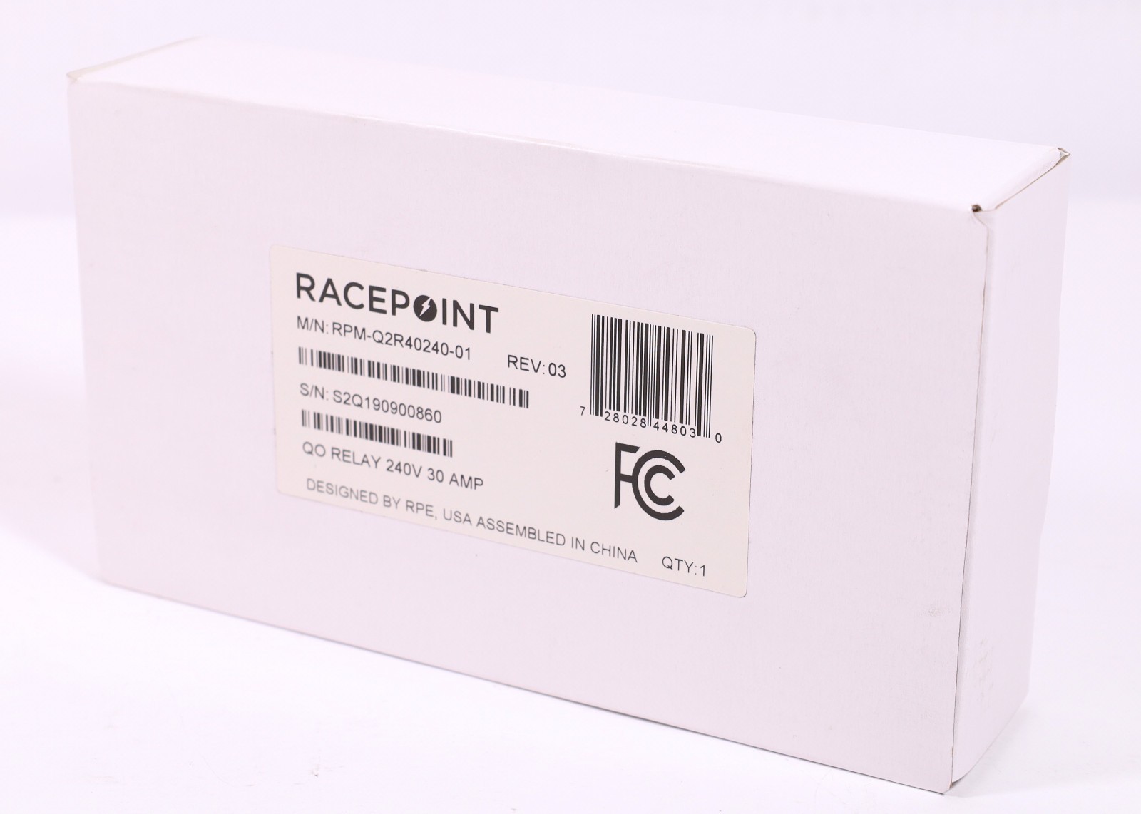 Racepoint Savant Qo Relay 240V 30 Amp (RPM-Q2R40240-01) Rev 03