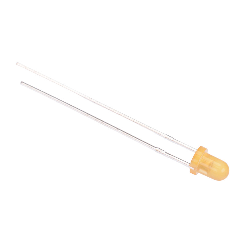 100 x Orange 3mm Diffused LED 460mcd 60°