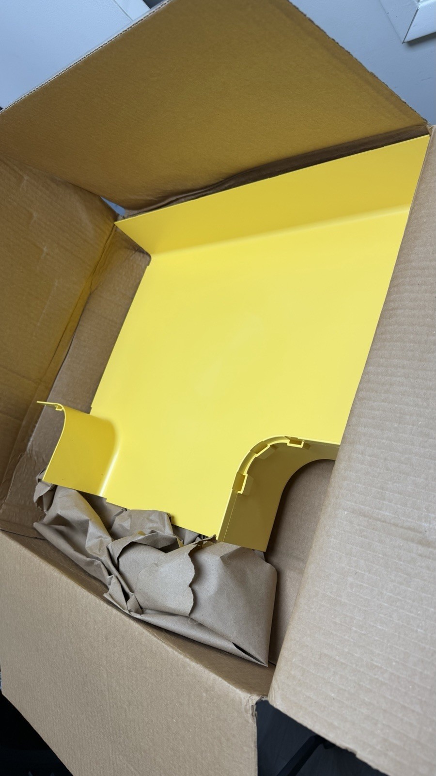 FRT12X4YL (Panduit) 12" Horizontal Tee Base Fitting Yellow 