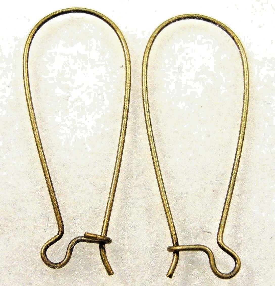 100Pcs. WHOLESALE Antique Bronze Kidney Earwires 33mm Earring Hook Tibetan Q0658