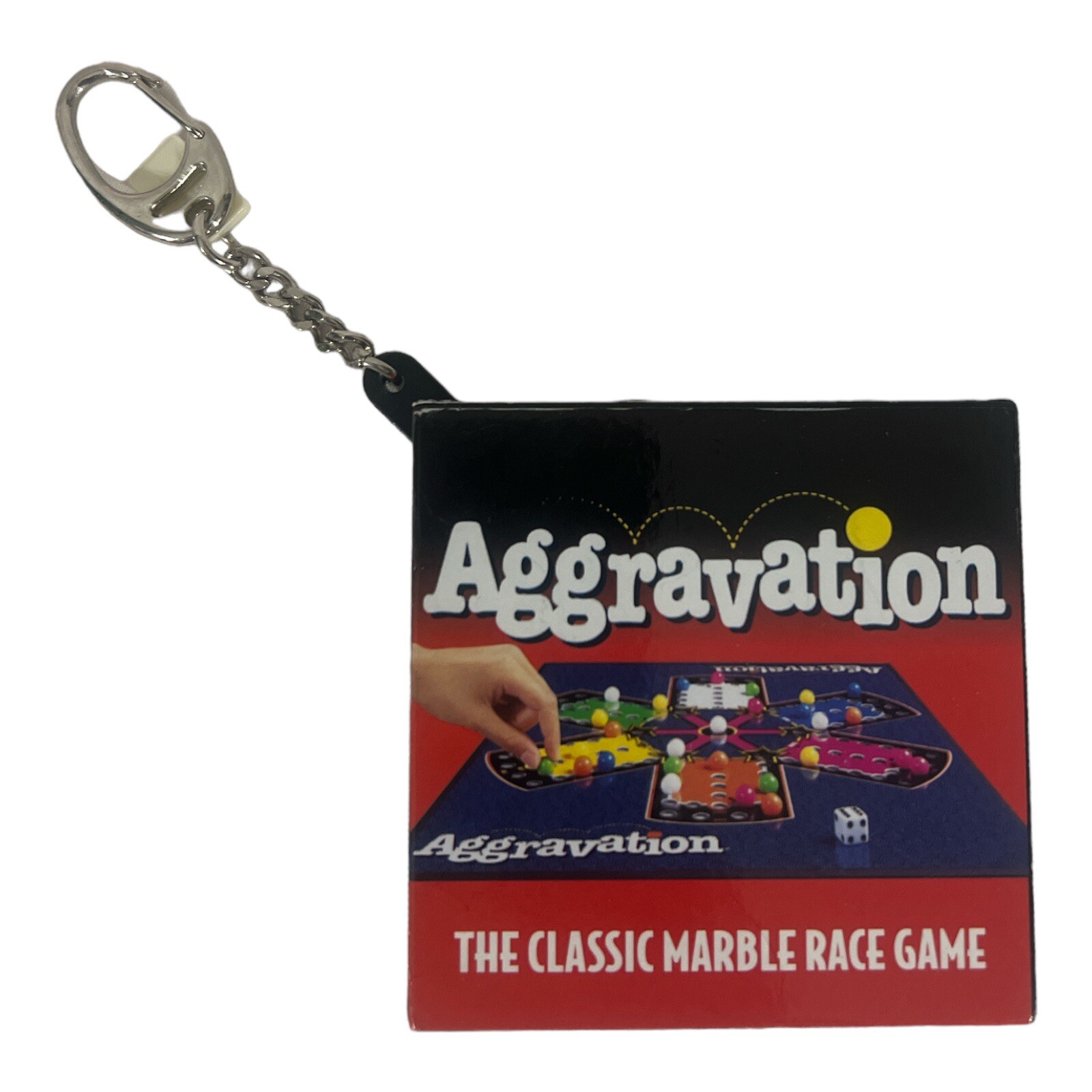 Basic Fun Aggravation Gameboard Miniature Toy w/Keychain #547-0 2001