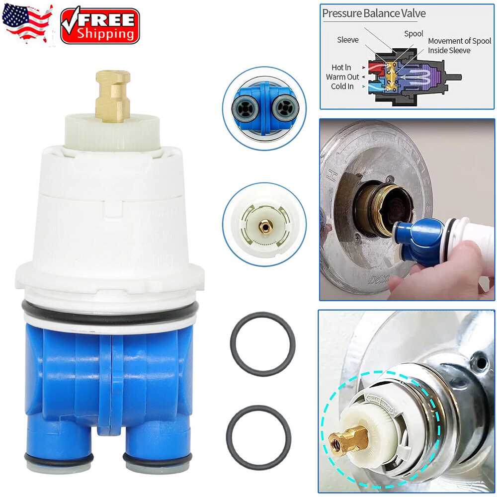 RP19804 Shower Cartridge Assembly Replacement For Delta 1300/1400 Series Tub US