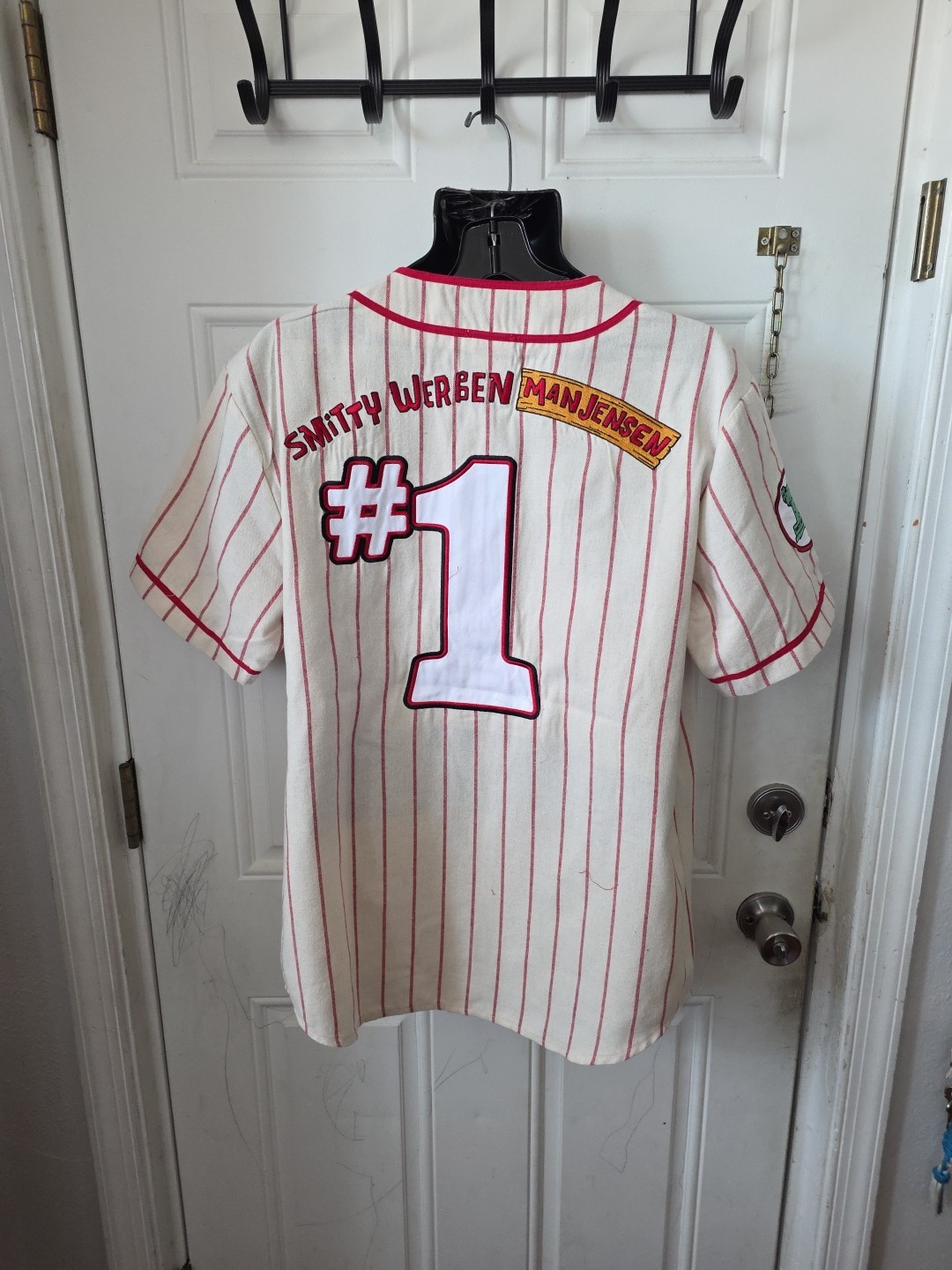Spongebob Squarepants Bikini Bottom Striped Baseball Jersey Large NWT (M2)