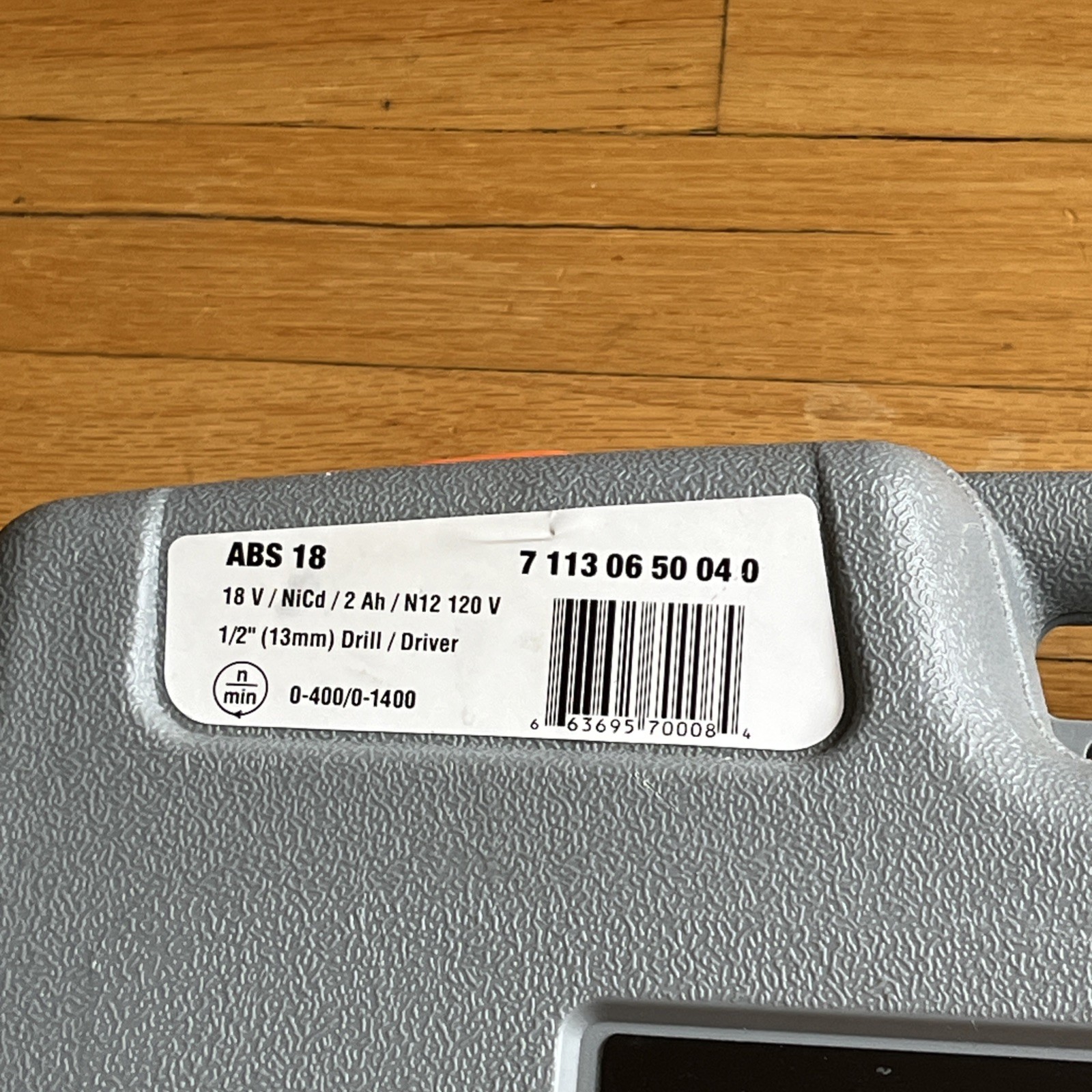 FEIN Handymaster ABS18 Drill Cordless With Case & Manual