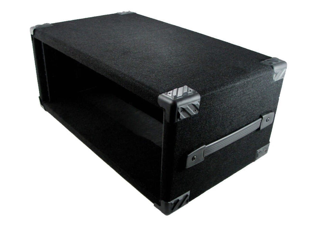 PROCRAFT 4U 12" Deep Rack Case in Black Carpet Wrap - Side Handle w/ Rack Screws