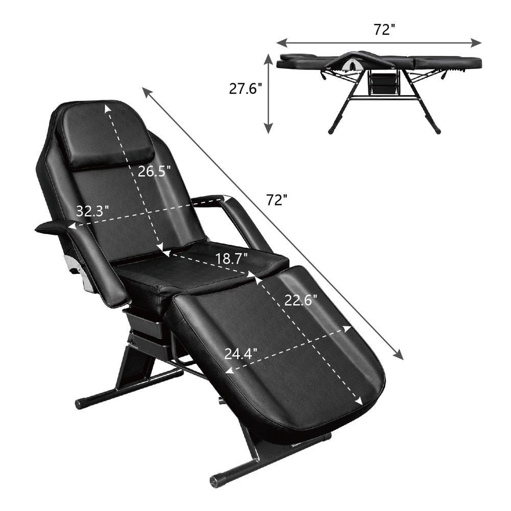 Adjustable Facial Table Lash Extensions Bed Massage Salon Spa Tattoo Equipment