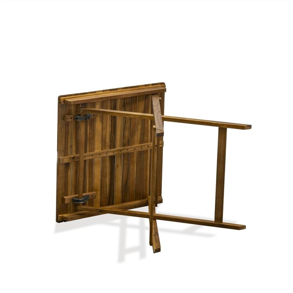 BSETQNA Selma Square Outdoor Table Made of Acacia Wood in Natural Oil finish