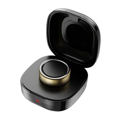 600mAh Wireless Charging Case Compatible with Oura Ring Gen4 Size 13 Black