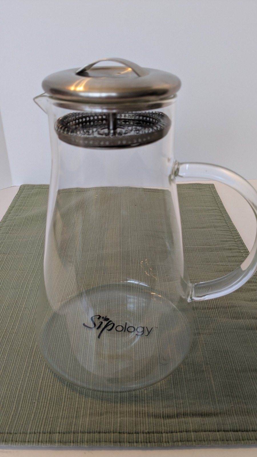 Sipology Perfect Tea Pitcher Borosilicate Glass Used a few times  Clear Liquids